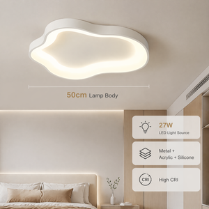 Modern Acrylic Led <b>Ceiling</b> <b>Light</b> 27W High Cri <b>Remote</b> <b>Control</b> Dimmable 3Cct Flush Mount For Bedroom Living Room - Product Image 3