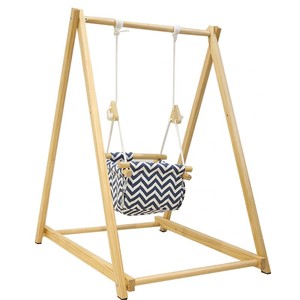 Babaclever-Hamaca Columpio de madera de diseño tradicional para bebés, para uso en la sala de estar - Product Image 5