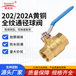 Guangdong Magnesium Special Brass Ball Valve 1 In Threaded Full Bore Water Air Gas Manual Control Valve - Product Image 5