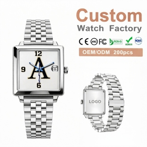 Montres automatiques de luxe personnalisées ODM OEM, nouveau style, 34 mm, carrées, en acier inoxydable 316L, analogiques, mécaniques, pour femmes - Product Image 2