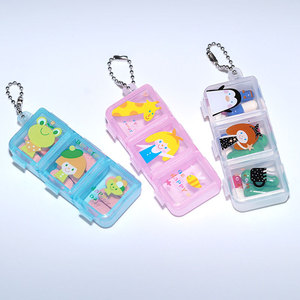 Boîte de rangement de médicaments en plastique Portable Mini taille pratique transportant trois compartiments pour les médicaments du matin la nuit nouvelle boîte - Product Image 1