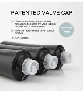 Lüks kendi Patent duvar manyetik ABS plastik manuel pres 450ml şampuan kremi duş jeli dağıtıcı pompa ile