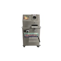 Industriële suikerrietpers van roestvrij staal, compacte zakelijke suikerrietpersmachine voor fruit, groenten en dranken.
