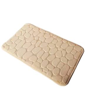 Tapis de porte rectangulaire en polaire corail, antidérapant, absorbant l'eau, pour entrée de maison, lavable en machine - Product Image 1