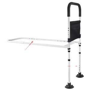 <b>Bed</b> Rails For Elderly And <b>Disabled</b> Height Adjustable 32-50cm With Storage Pocket No Drilling Required - Product Image 4