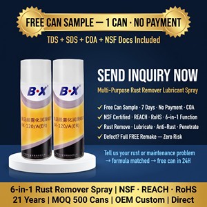 <span class=keywords><strong>Spray</strong></span> Lubrificante Multiuso Antiruggine 400ml per Bulloni Bloccati, Catene, Cerniere, Uso <span class=keywords><strong>Marino</strong></span> e Automobilistico, Certificato NSF REACH, Personalizzabile OEM - Product Image 6