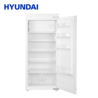 Réfrigérateur encastrable HYUNDAI 190L, réfrigérateur vertical intelligent encastrable, porte simple, compact, classe énergétique A+, 4 étagères, 2 tiroirs