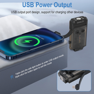 Mini <span class=keywords><strong>linterna</strong></span> magnética impermeable <span class=keywords><strong>Boruit</strong></span> V30 900 llavero de alto lumen <span class=keywords><strong>linterna</strong></span> recargable Uv luz con <span class=keywords><strong>linterna</strong></span> fuerte - Product Image 4