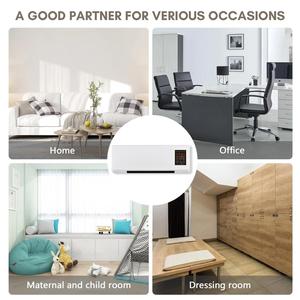 Calentadores Eléctricos Inteligentes de Pared para Invierno, 1800W, 2 en 1, Aire Acondicionado, Termostato Ajustable, Temporizador de 24H, Calentador para Dormitorio - Product Image 4