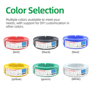 EHGS 3KV Stranded Silicone <strong>Cable</strong> 12/10/8/6/4 AWG Super Flexible Tinned Copper Auto High Temp Power Supply Motor Battery Heating - Product Image 3