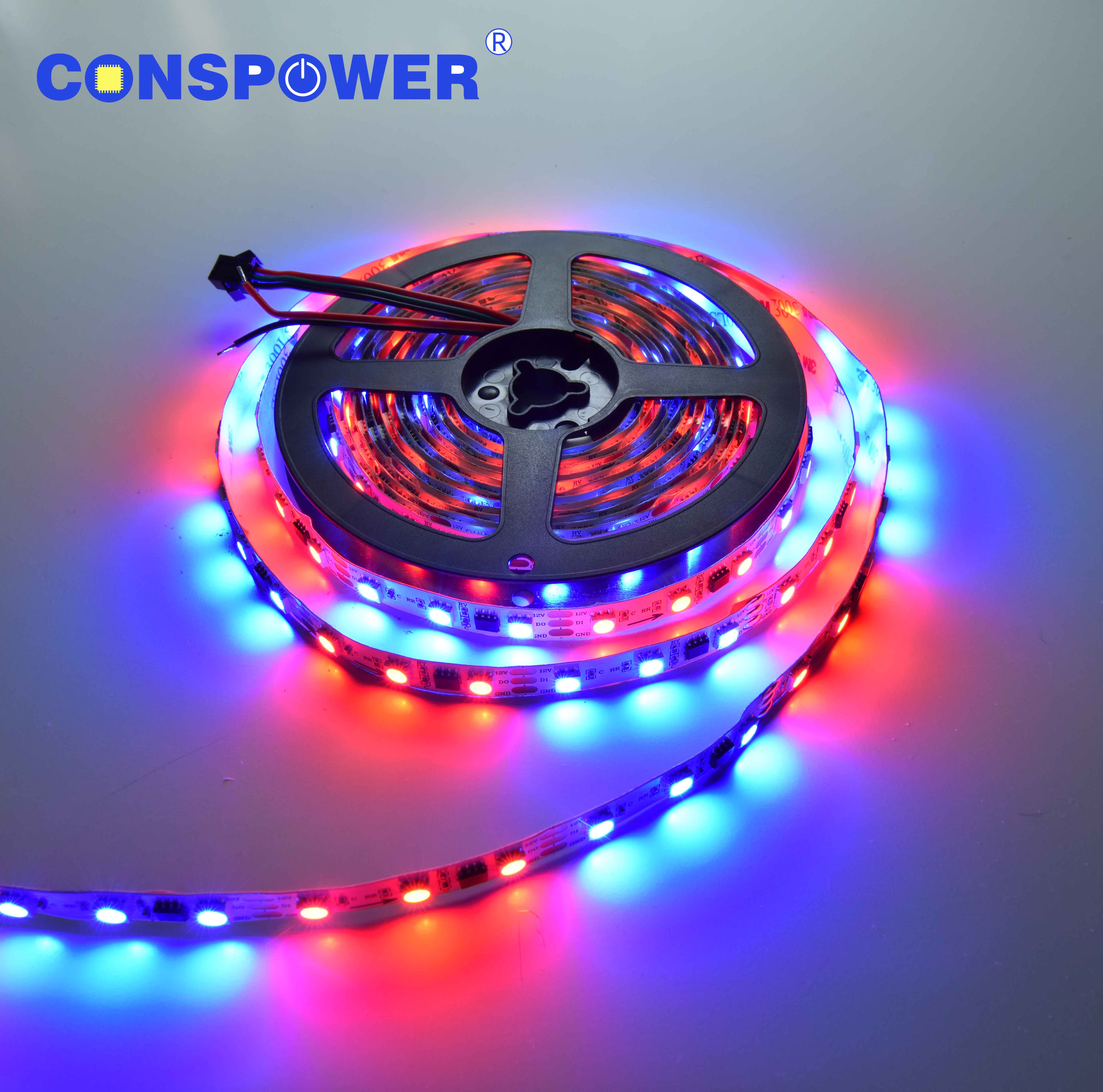 Led Strip Magic LED Strip 60LEDS/M IC WS2811 5050RGB LED Strip IP20 12V 10mmPCB