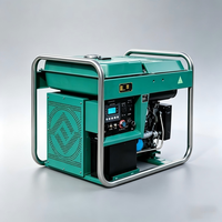 Groupe électrogène diesel à châssis ouvert 5 kW, refroidi par air, monophasé 220 V, démarrage électrique, portable, pour usage domestique de secours