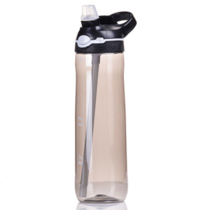 Nouveau design 26oz bouteilles d'eau froide en plastique Tritan sans BPA enfants bouteille à couvercle rabattable avec paille - Product Image 5