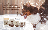 Baume pour pattes d'animaux de compagnie en caoutchouc naturel écologique luxueux pour chiens et chats - Hydratant, répare les fissures, apaise les coussinets, vente en gros