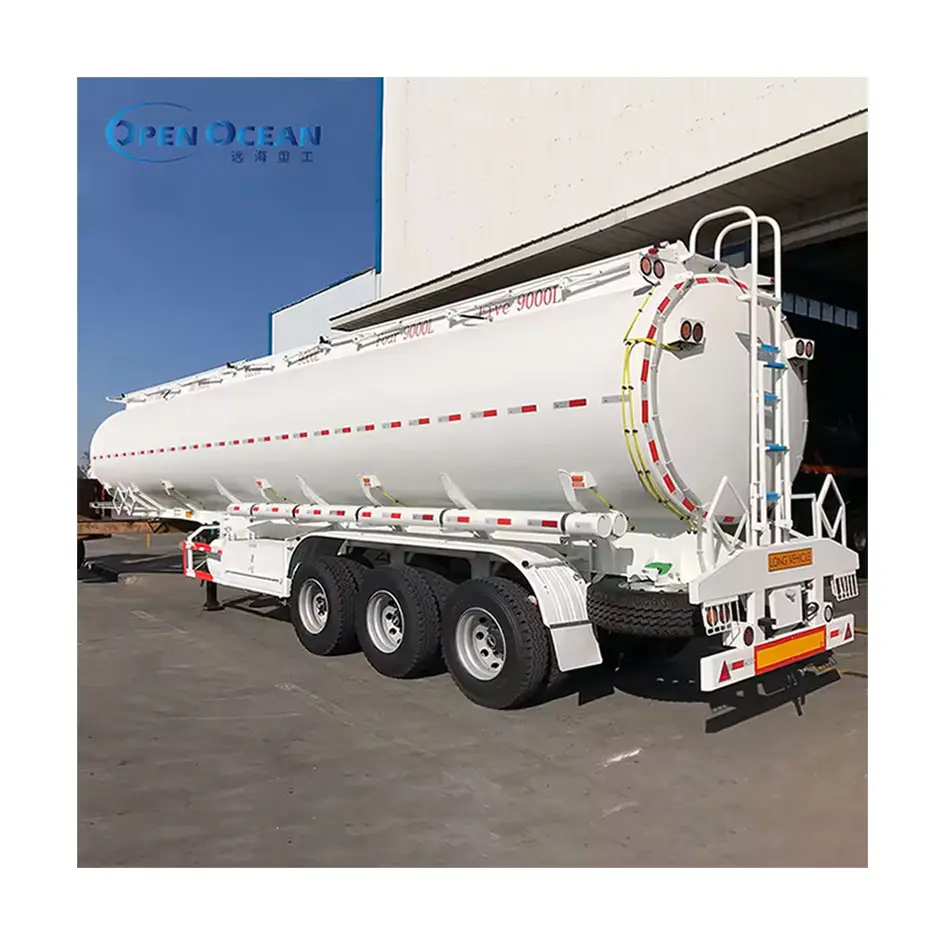 2/3 Axle Heavy Duty Aluminum Crude Oil Gasoline Petrol Diesel Water Edible Oil Fuel Tank Tanker Semi Trailer