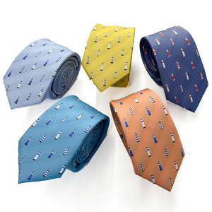 Lighthouse Hombres Moda Jacquard Corbatas Impreso Paisley Patrones <span class=keywords><strong>de</strong></span> animales Tejidos en seda Poliéster Novedad Corbatas Fabricante - Product Image 2