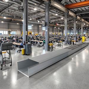 इनडोर, आउटडोर वर्ग प्रकार बिजली उपकरण मंजिल केबल Trunking एल्यूमीनियम मिश्र धातु रेसवे धातु केबल ट्रे - Product Image 6