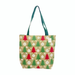 Simple Cartoon Santa Claus <b>Christmas</b> Tree Pattern <b>Gift</b> Tote <b>Bag</b> - Product Image 4