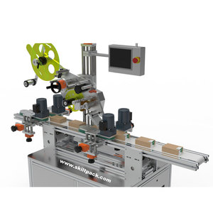 SKILT Elektrischer Automatischer <span class=keywords><strong>Clamshell</strong></span> C-<span class=keywords><strong>Wrap</strong></span> Box Etikettierer Dreiseitige Dreidimensionale Etikettiermaschine PLC Servomotor Papier - Product Image 5