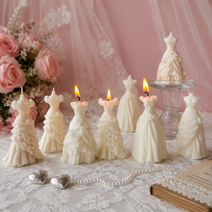Vela de aromaterapia para vestido de novia 3D, molde de silicona, portavelas para hacer velas perfumadas, jabón hecho a mano, decoración del hogar - Product Image 4