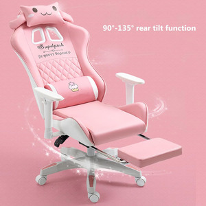 Cute Gamer <strong>Chair</strong> Pink Gaming <strong>Chair</strong> Ergonomic Recliner <strong>Game</strong> <strong>Chair</strong> Girl Pocket Spring <strong>Cushion</strong> with Footrest for Adult Teen Gamer - Product Image 6