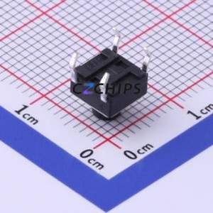 UK-B0202-G6-250 Tactile Switch Through hole-4P,6x6mm Switch Single Pole Single Throw Round Button 2.5N Through Hole - Product Image 2