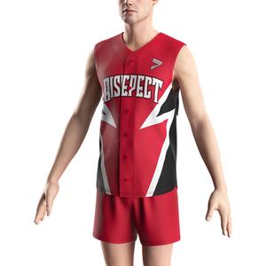 Maillots de baseball personnalisés en maille sans manches de haute qualité ODM Hip-Hop Japan Team unisexes pour hommes - Product Image 5