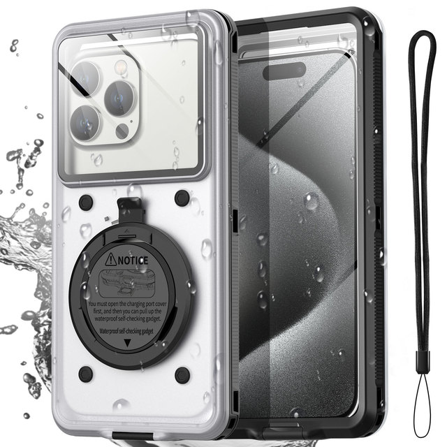 6.9\" Universal HD Photography Shockproof Phone Case Waterproof 30m Submersible for Swimming Diving Outdoor Adventures