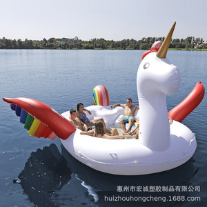 Inflatable Giant Unicorn Floating Boat 5-10 Person Water Ride Bed Outdoor Resort Use - Product Image 5