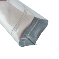 Réutilisable 1 / 2 / 5 gallon 7 7.5 mil thermoscellé métallique argent feuille d'aluminium debout Ziplock anti-odeur sac de stockage des aliments Mylar