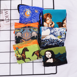 Calcetines tobilleros divertidos de jacquard con estampado de animales famosos, personalizados OEM, de algodón peinado, de corte bajo, invisibles para <span class=keywords><strong>hombre</strong></span> - Product Image 5