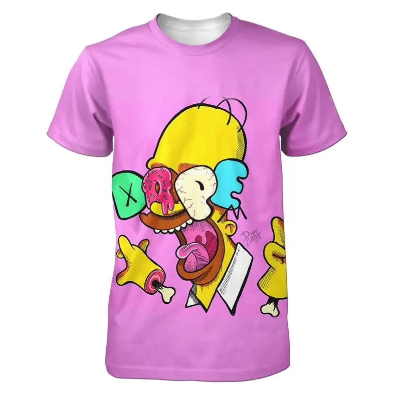 Groothandel Bulk 3D Gedrukt Meisjes Ontwerp T-shirt Hot Dubbelzijdig Baby Meisje Degital Print Custom Sublimatie T-shirt