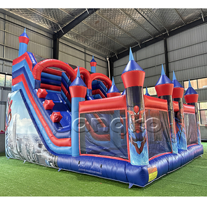 Glissières gonflables de nouveau design Maison commerciale de rebond en PVC Château sautant Spiderman extérieur pour les locations de fête - Product Image 2