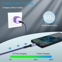Câble de chargeur USB C 3/6/10 FT pour iPhone 17 Android Samsung Galaxy Ultra USBC Type-C 10 Auto Car Multi Cord