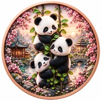 Монета из чистой меди 999 пробы, 5 унций, с высоким рельефом, 3D, серия «Милая панда», цветная, коллекционное издание, с гальваническим покрытием и УФ-печатью