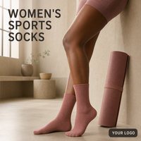 Chaussettes de sport côtelées en coton pour femmes, chaussettes athlétiques courtes, logo personnalisé, chaussettes de yoga et de gym, faible MOQ 1 paire, OEM ODM