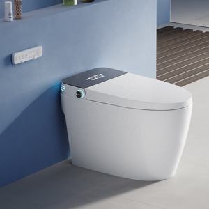 Toilette intelligente avec réservoir d'eau, bidet électrique à chasse automatique, conforme aux normes britanniques - Product Image 1