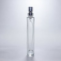 Flacon en verre sodalite transparent rond de luxe de 10 ml pour cosmétiques et parfums avec pulvérisateur à pompe