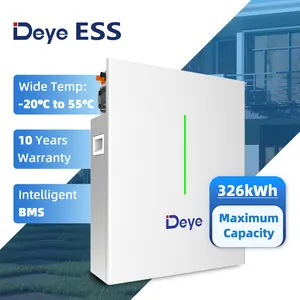 نظام تخزين الطاقة الشمسية الأفضل في المنزل RW-F10.2 ضمانة 10 سنوات من Deye ESS نظام تكلفة الطاقة الشمسية