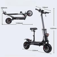 Scooter Eléctrico de Alta Potencia de 6000W con Doble Motor