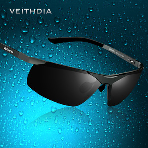 Veithdia Men's Polarized Sunglasses 6501 Aluminum Magnesium <b>Frame</b> UV400 Anti Glare For Driving Cycling Outdoor Sports - Product Image 1