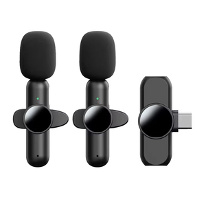 Mini 2,4g micrófono Lavalier inalámbrico E70 grabación Cancelación de ruido Micrófono inalámbrico profesional para radio portátil de vídeo - Product Image 1