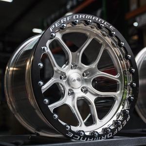 Jante de roue forgée XJ Beadlock Drag Racing pour M2 M3 M4 M5 Cayenne 718 911 711 918 Cayman Taycan Carrera GT 5x112 5x120 - Product Image 1