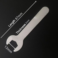 Clé jetable à bout unique plaqué Zinc, pièces, bon marché, en acier estampage