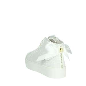 Zapatillas Laura Biagiotti Love para Niñas, Blancas, de Lona, con Caña Alta, Modernas - Product Image 2