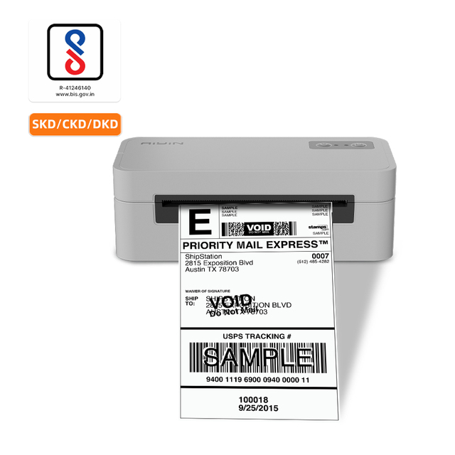 AIYIN E41pro 4'' 4x6 Inch 100mm Thermal Paper Desktop Printer USB Label Maker Black White in Stock for Shipping Waybill Barcode