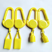 Vente en gros usine : Porte-briquet rétractable avec clip pour badge, logo personnalisé, modèle Premium Simplicity Leash Lighter