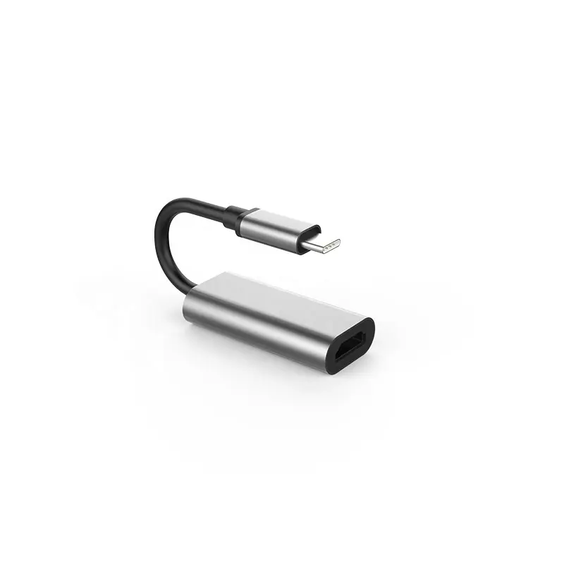 Kabel Adaptor Konverter Usb 3.1 Tipe C Ke HDMI, Kabel Adaptor Konverter USB-C Ke HDMI 1080P Pria Wanita untuk Macbook