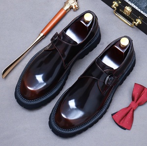 Chaussures Oxford pour hommes en cuir véritable, à bout fermé, à enfiler, imperméables, antidérapantes, légères, pour mariage, affaires, bureau, motif floral - Product Image 2