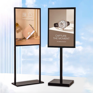 Rak penampil lantai logam tanda kustom promosi iklan Kt papan peraga - Product Image 6